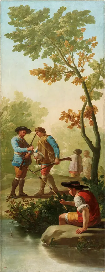 El pescador de caña Francisco de Goya